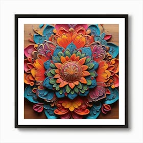 Mandala Art Painting 1 Art Print