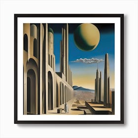 Future Metaphysical City Art Print