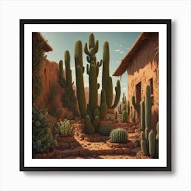 Cactus Garden 5 Art Print