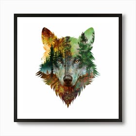Wolf Head 3 Art Print