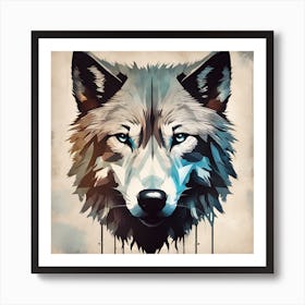 Wolf Head Art Print