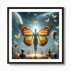 Butterfly Goddess Art Print