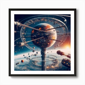 Space Station 42 Art Print