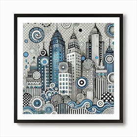 Nyc Skyline Art Print