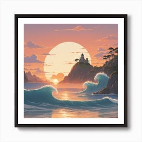 Asian Landscape Art Print