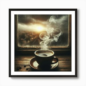 Coffee Cup With Steam 23 Art Print