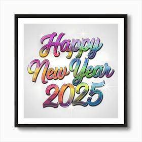 Happy New Year 2025 10 Art Print