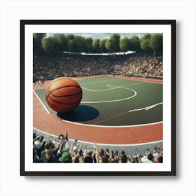 Basketball Court 15 Art Print