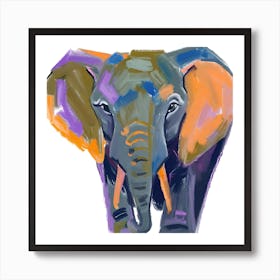 African Elephant 02 Art Print