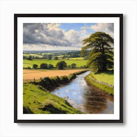 Stream In The Countryside 1 Art Print