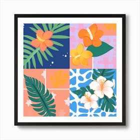 Hawaiian Flowers Art Print