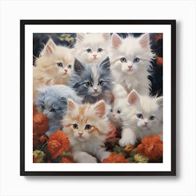 Kittens Art Print
