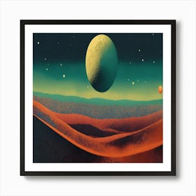 Planets In Space 6 Art Print