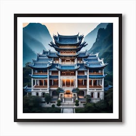 Chinese Temple Art Print