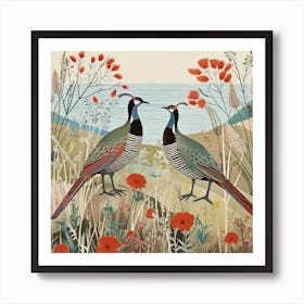 Bird In Nature Pheasant 5 Art Print