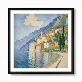 Malcesine Am Gardasee 1913 Gustav Klimt Art Print 2 Art Print