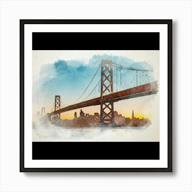 San Francisco Bay Bridge Art Print