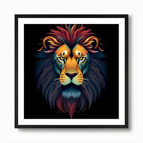 Lion Head 3 Art Print