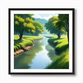 Landscape Painting 191 Art Print