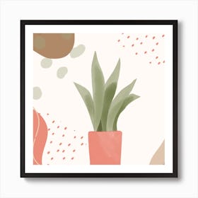 Plant In A Pot Art Print