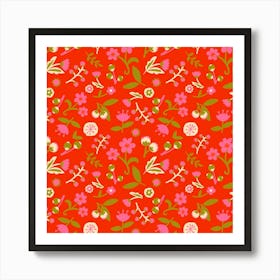 Red field Art Print