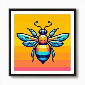 Bee Illustration Art Print