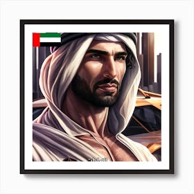 Find Out What A Emirati Looks Like With Ia (7) Art Print