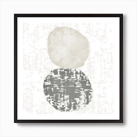 Painting Of Two Circles Art Print