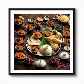 Indian Food Art Print