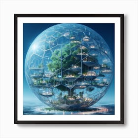 Tree City Art Print