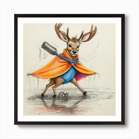 Deer! 61 Art Print