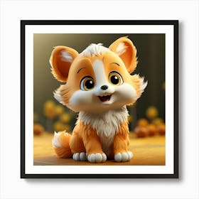 Cute Fox 94 Art Print