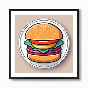 Hamburger Icon Art Print