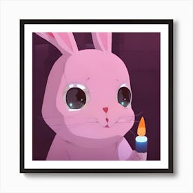 Happy Rabbit Art Print