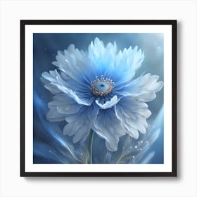 Blue Flower Art Print