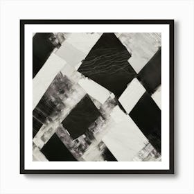 Black and White Abstract Art 35 Art Print