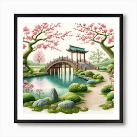 Japanese Garden 1 Art Print