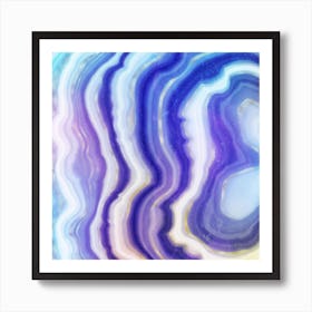 Neon Agate Texture 05 Art Print