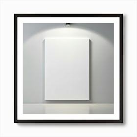 Blank Canvas On The Wall Art Print