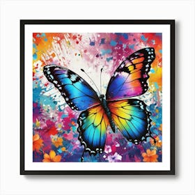 Colorful Butterfly 64 Poster