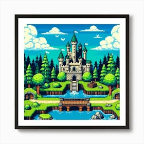 8-bit castle 2 Art Print