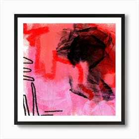 Chelsea Pink, Hot Pink, Red, Abstract, Bold Art, Minimalist, Maximalist, Pop Art, Colourful Art Print