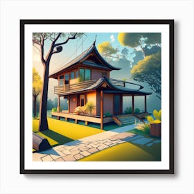Japanese House Art Print