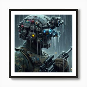 Soldier In The Rain 1 Art Print