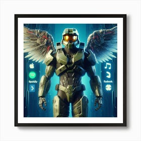 Halo 8 23 Art Print