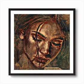 Portrait Of A Woman 13 Art Print