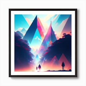 Crystal Lights Art Print