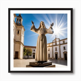 Statue Of St Mary Art Print