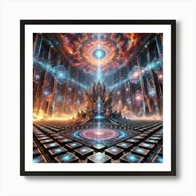 A Stunning Depiction Of The Fractal Throne Room, T Art Print