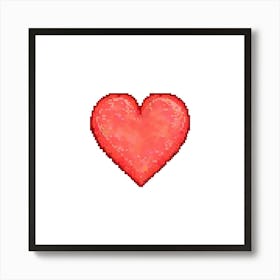 Pixel Heart Art Print